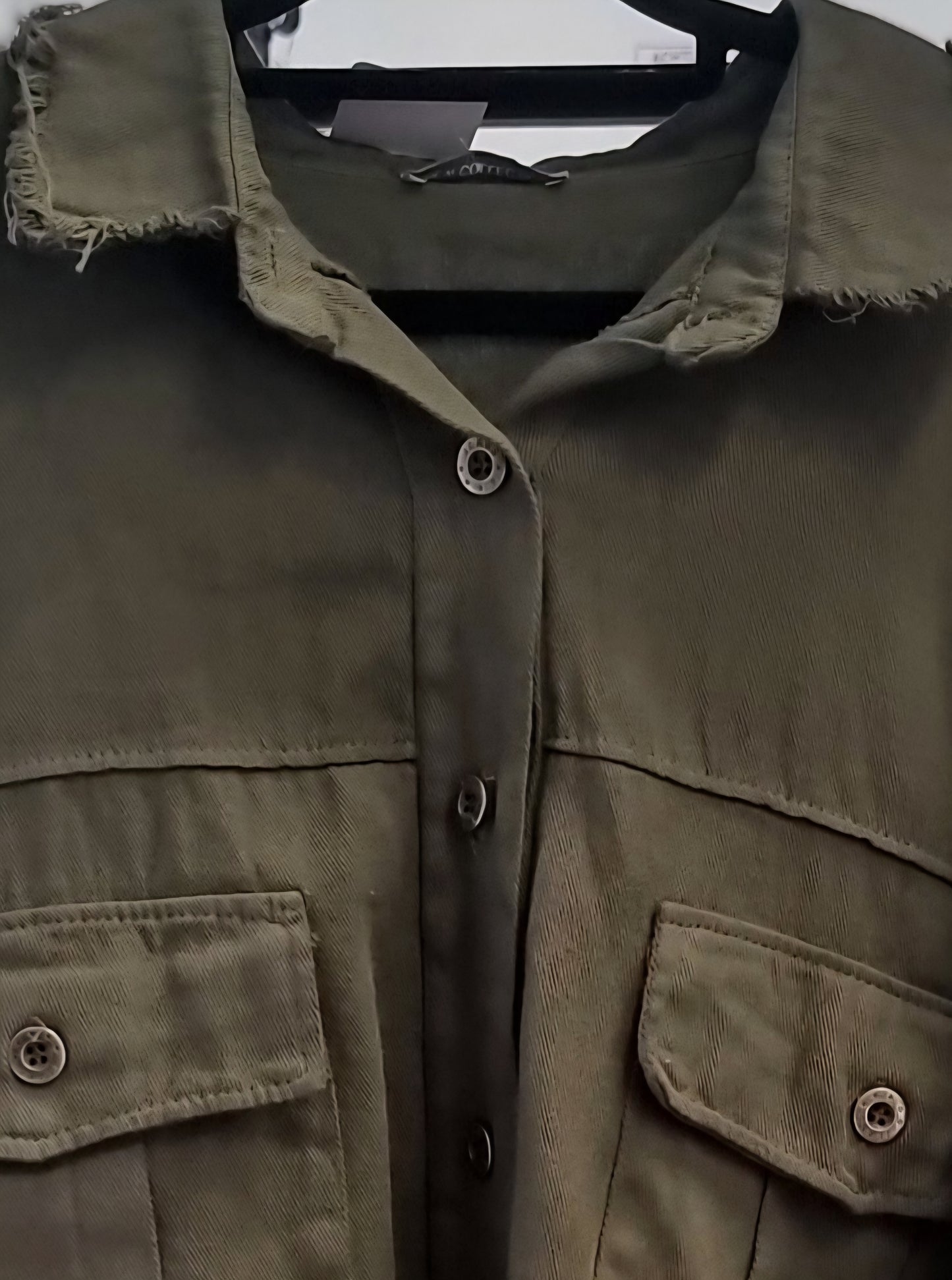 Oversize Hemdjacke – OLIV