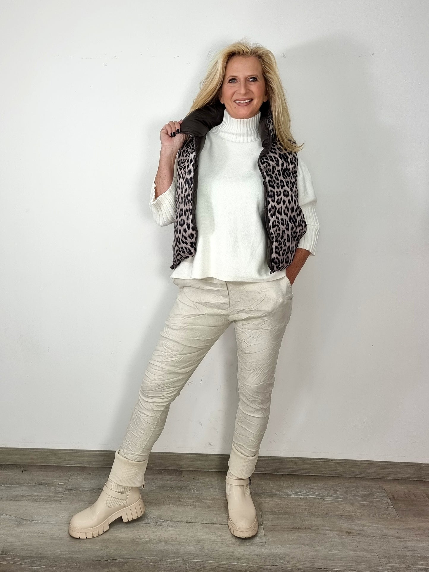 Hose in Wildleder-Optik