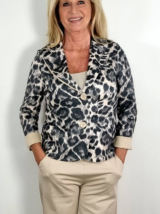 Animalprint-Blazer – Stilvoll, modern & vielseitig
