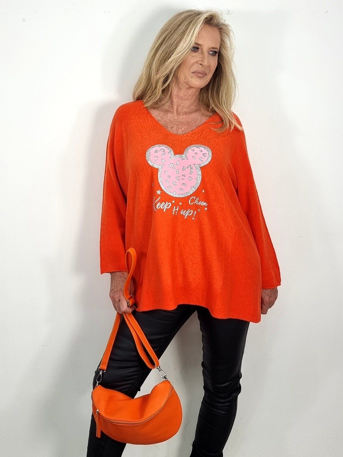 🧡 Oversize Pullover „Keep it up“