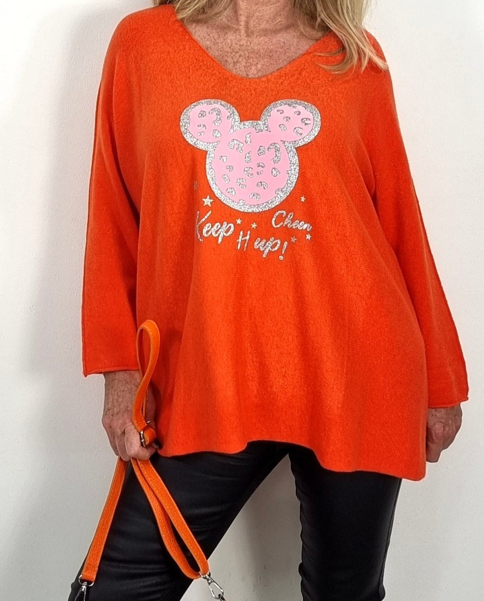 🧡 Oversize Pullover „Keep it up“