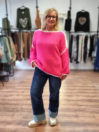 Kuschelpullover „Pink Dream“ – soft, warm & absoluter Hingucker