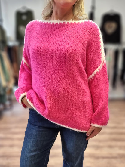 Kuschelpullover „Pink Dream“ – soft, warm & absoluter Hingucker