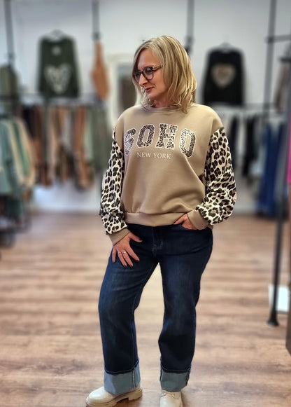SOHO New York Sweatshirt – lässiger Style mit Leo-Akzent