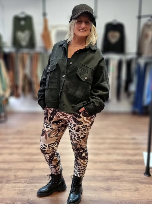 Oversize Hemdjacke – Schwarz