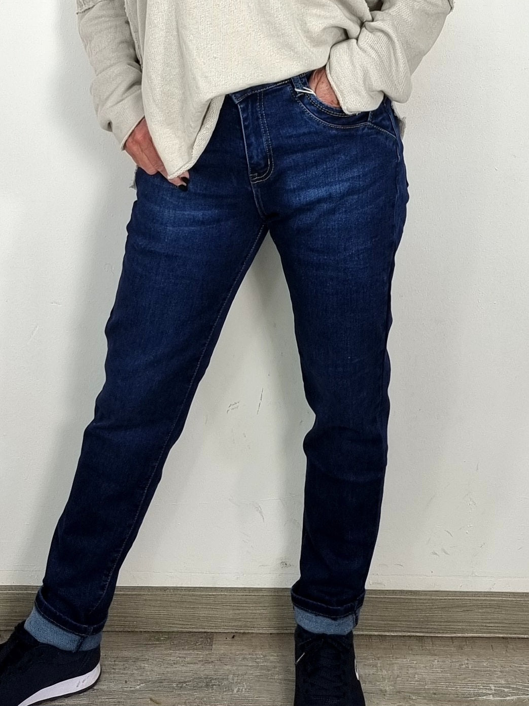 Trendige Jeans mit Reisverschluss bis 48 – lässig & stylisch zugleich