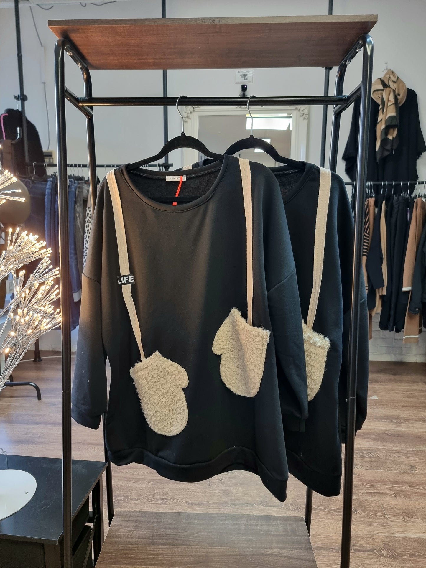 Oversized Sweatshirt mit Taschen