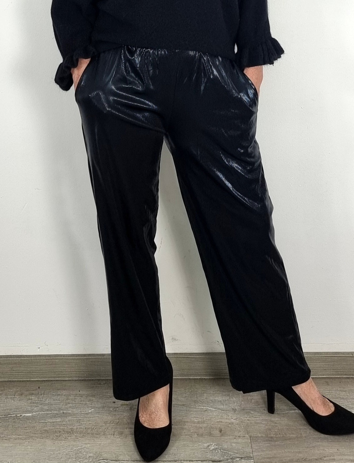 ✨ Festliche Glanz-Hose – Perfekt für Weihnachten & Silvester ✨