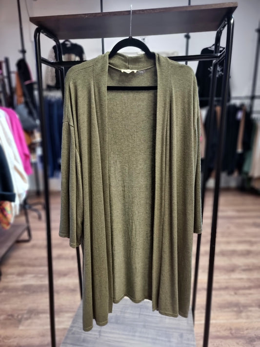 Long-Cardigan für große Größen,2 Farben