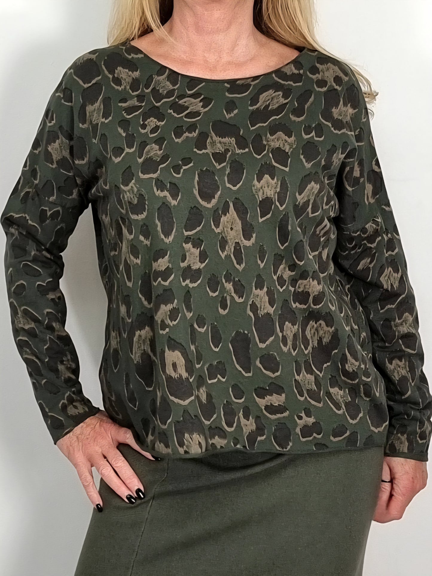 Longsleeve moderner Print