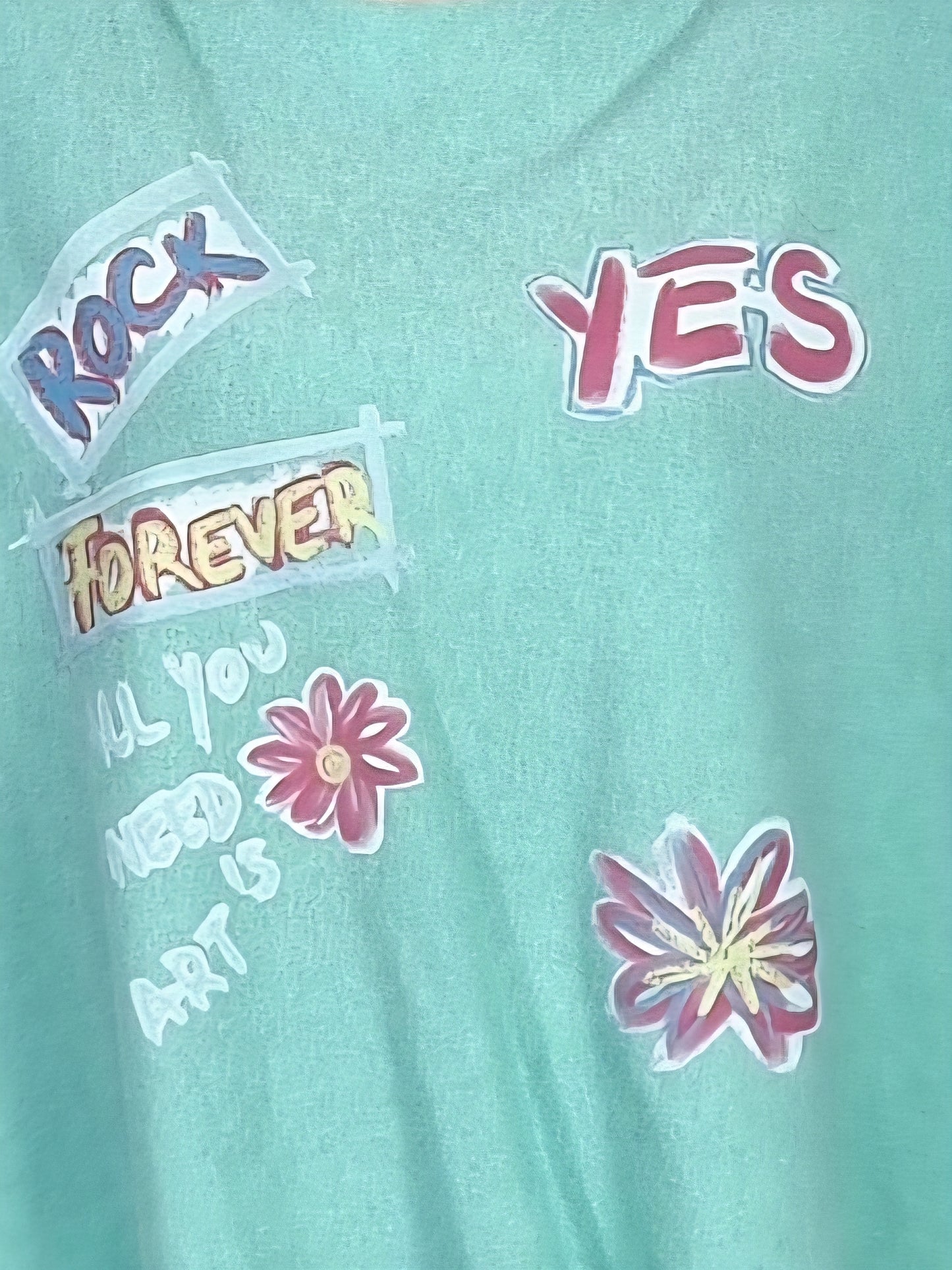 Lässiger Oversize-Pulli mit Statement-Print in 4 Farben