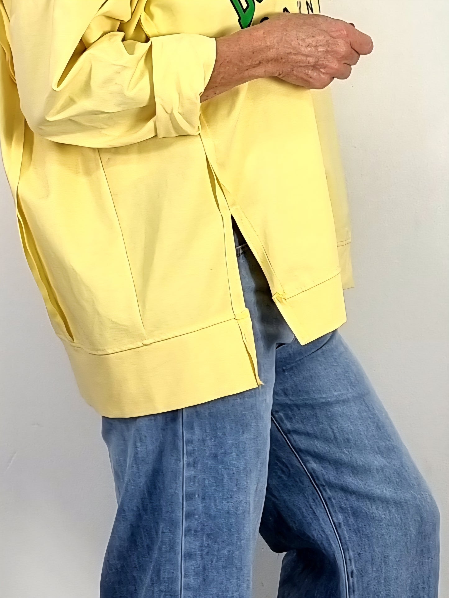 Oversize Hoodie „Los Angeles“ – Gelb