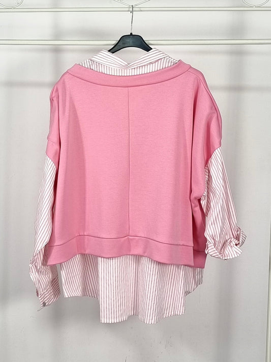 Oversize Bluse/Sweater Kombi – Modern, lässig &; super bequem