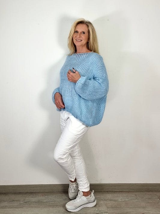 Oversize- Grob-Strickpullover
