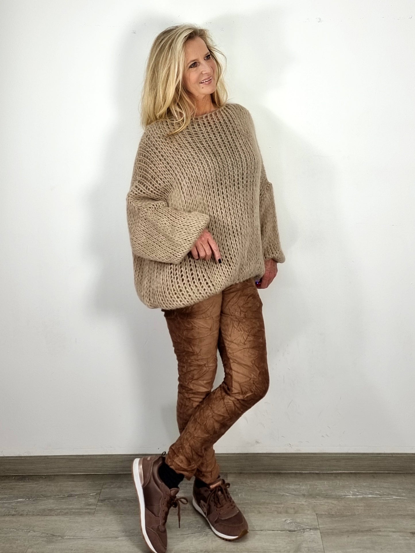 Oversize- Grob-Strickpullover