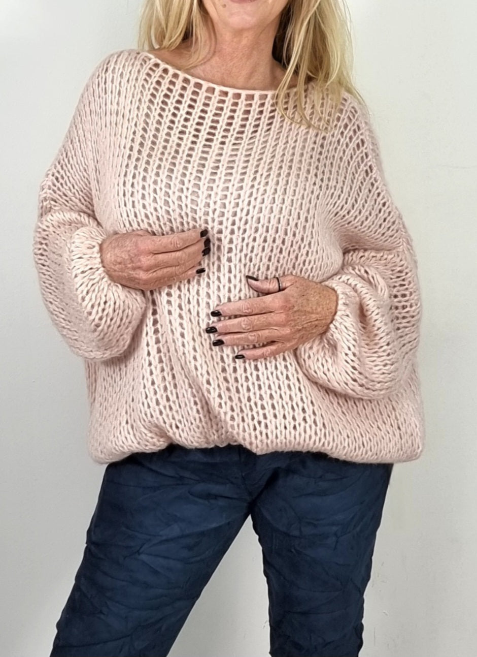 Oversize- Grob-Strickpullover