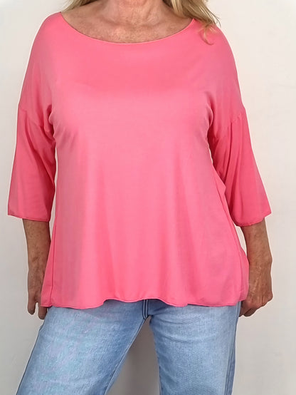 Super leichtes Shirt in Pink