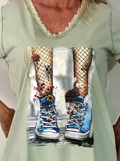Lässiges Sommer-Shirt mit Print