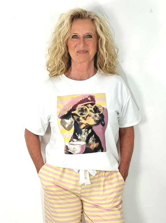 Dackel T-Shirt „Coffee Dog“ ☕🐶