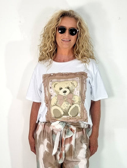 Trendiges T-Shirt mit Teddy-Print 🧸✨