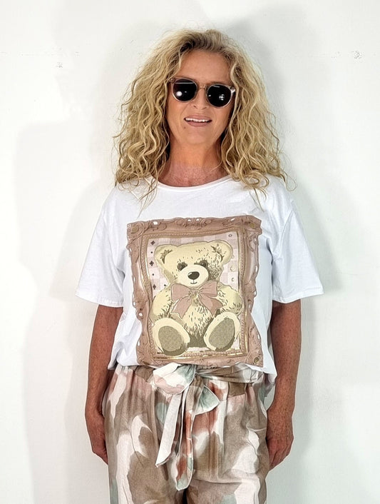 Trendiges T-Shirt mit Teddy-Print 🧸✨