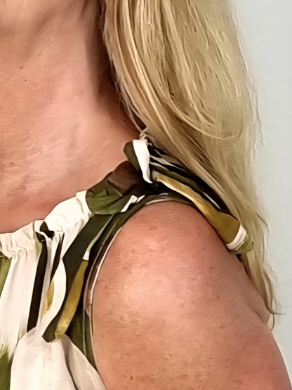 Sommerkleid mit abstraktem Print – modern, luftig & bequem