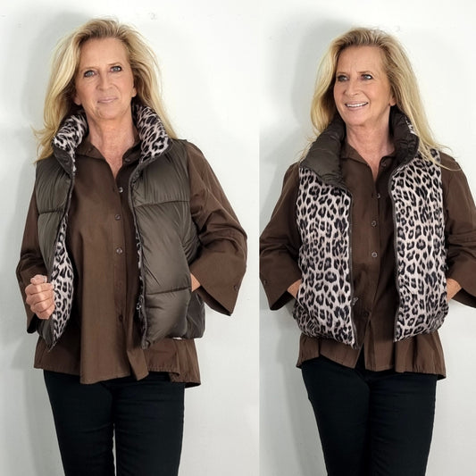 2 in 1 Design: Wendejacke "Braun"