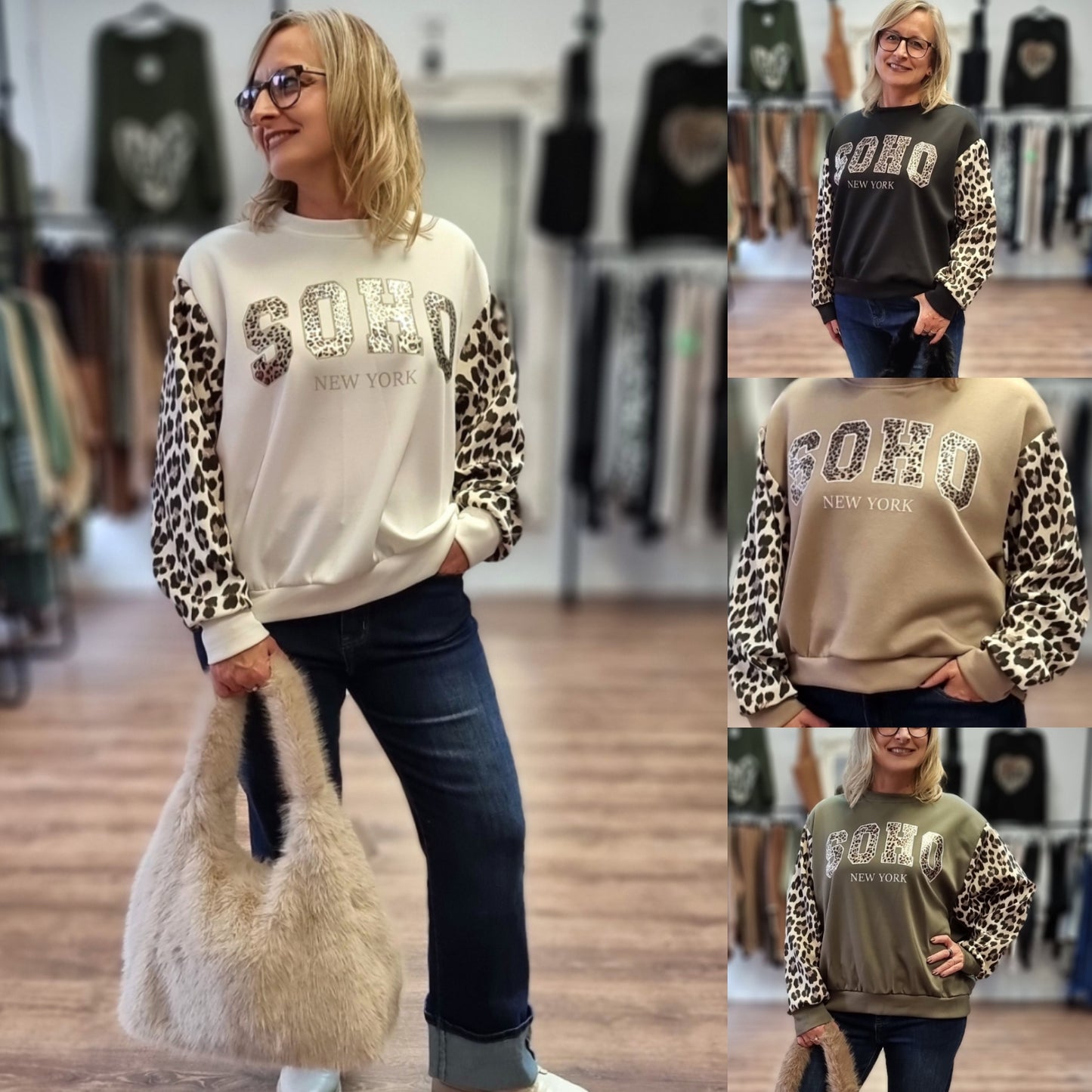 SOHO New York Sweatshirt – lässiger Style mit Leo-Akzent