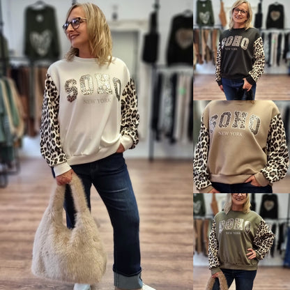 SOHO New York Sweatshirt – lässiger Style mit Leo-Akzent