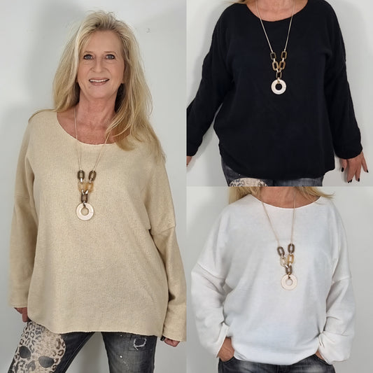 XMAS DEAL, Kuschelige Oberteile mit Kette