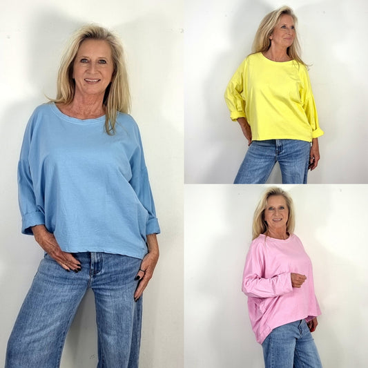 Locker geschnittenes Basic-Oberteil – lässig, bequem & super kombinierbar