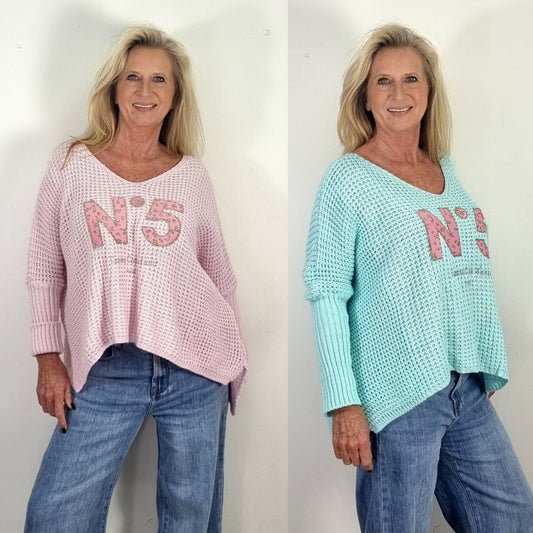 Strickpullover „N°5“ – lässiger Chic mit Wohlfühlfaktor