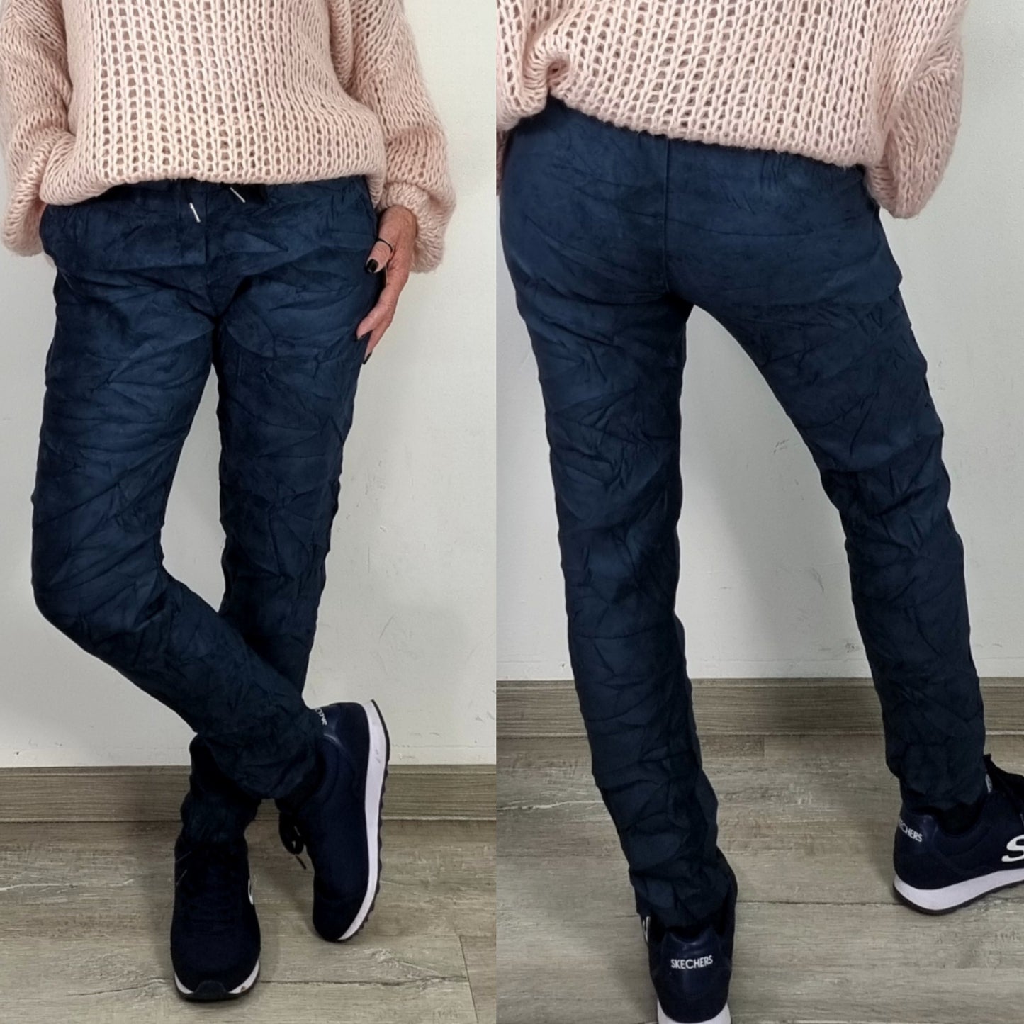 Hose in Wildleder-Optik