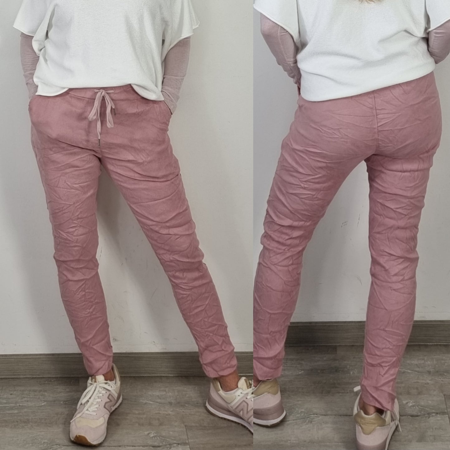 Hose in Wildleder-Optik