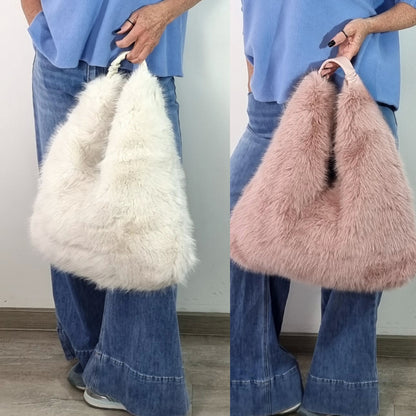 Flauschige Trend-Tasche – stylisch, soft & ein absoluter Hingucker
