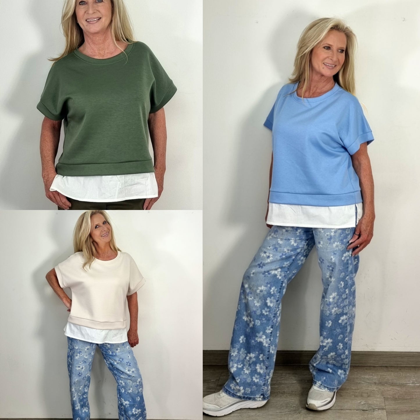 Shirt in Layer-Optik – bequem & modern in drei Farben