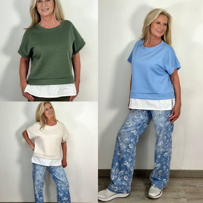 Shirt in Layer-Optik – bequem & modern in drei Farben
