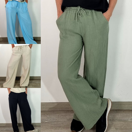 Musselin Hose – Luftig. Lässig. Lieblingsstück.