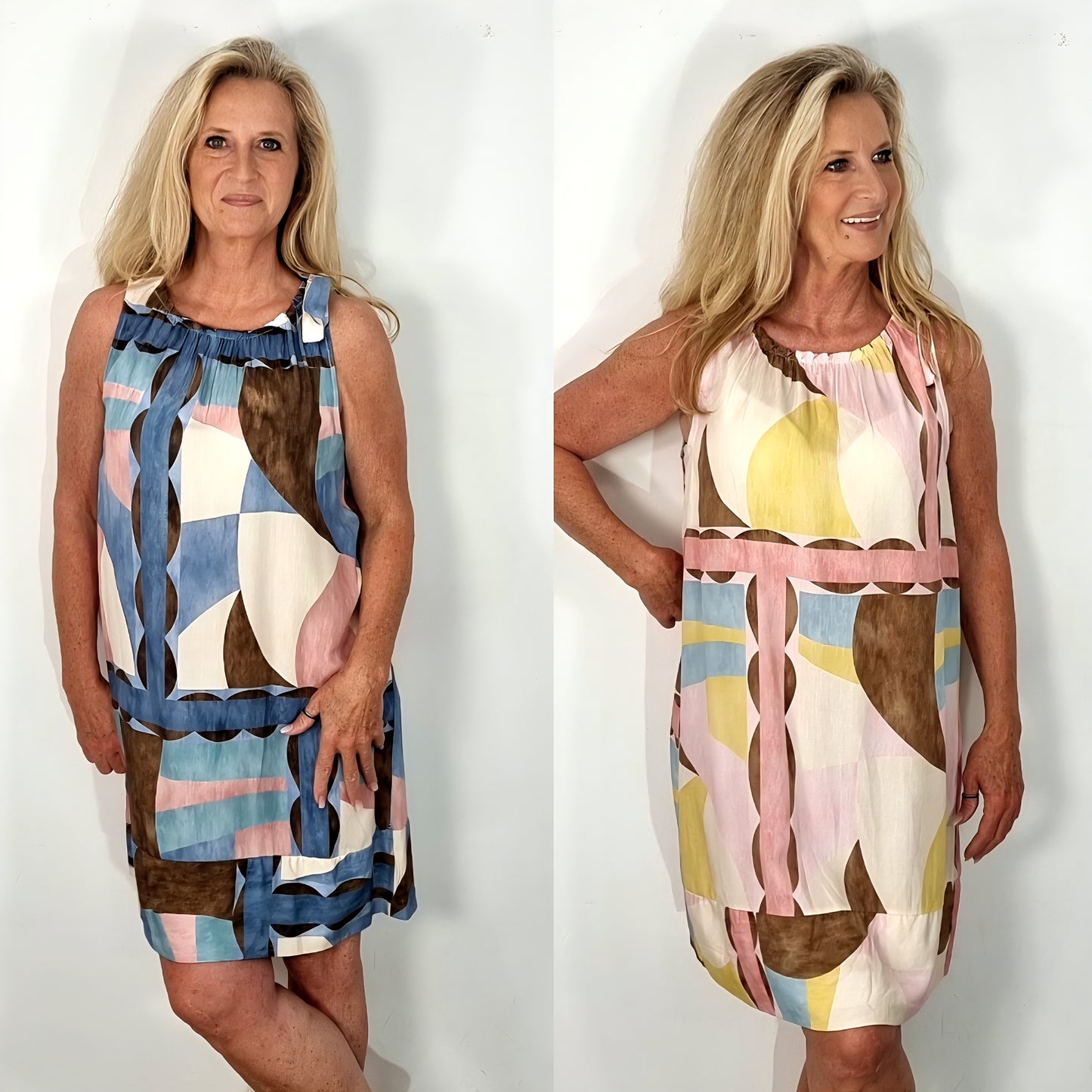 Sommerkleid mit modernem Print – leicht, stilvoll & vielseitig