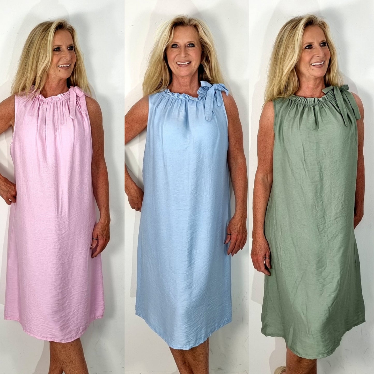 Sommerkleid mit Schleifendetail – Schlicht, elegant & luftig