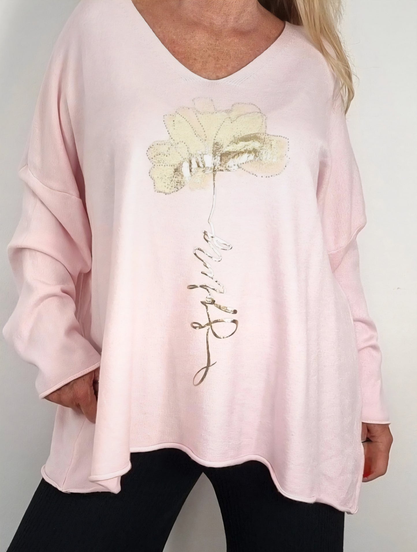 💖Oversize Kuschel-Pulli in Rosa 💖