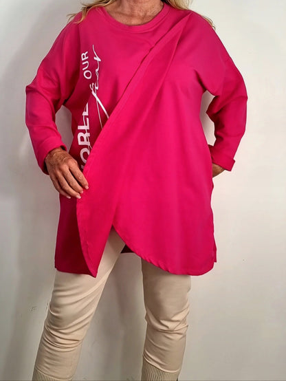 🌸 Shirt&nbsp;„The World is Yours“ – Pink