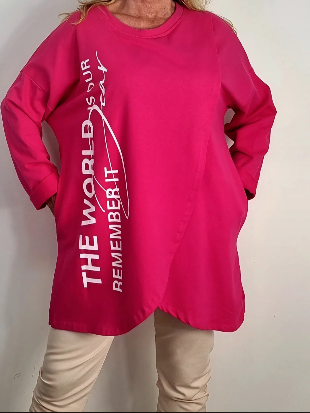 🌸 Shirt&nbsp;„The World is Yours“ – Pink