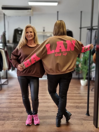 Oversize Sweatshirt „Balance Your Life“