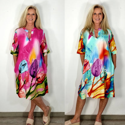 Sommerkleid mit floralem Print